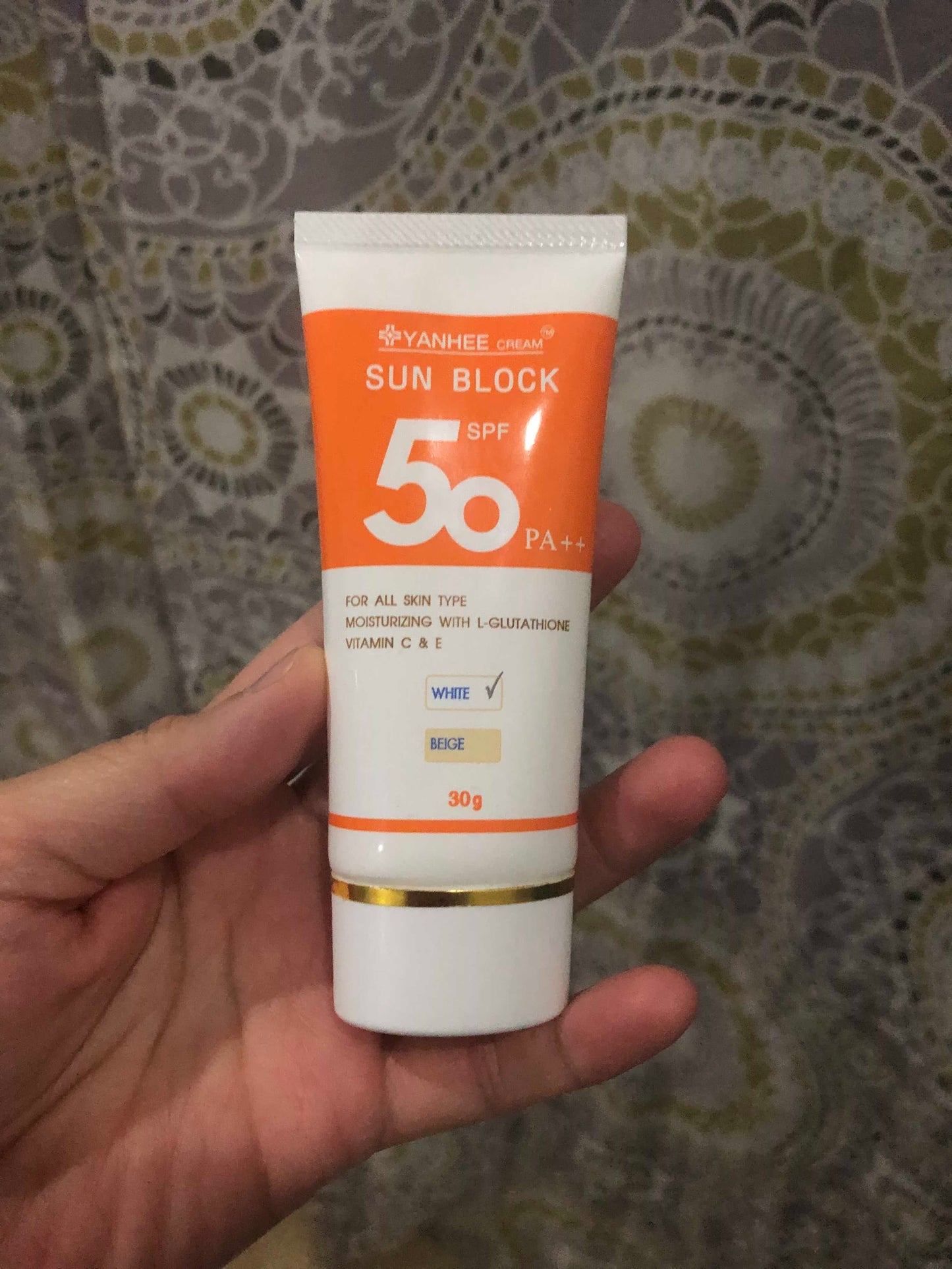Kem chống nắng nâng tone da Yanhee Cream Sun Block SPF 50 PA++