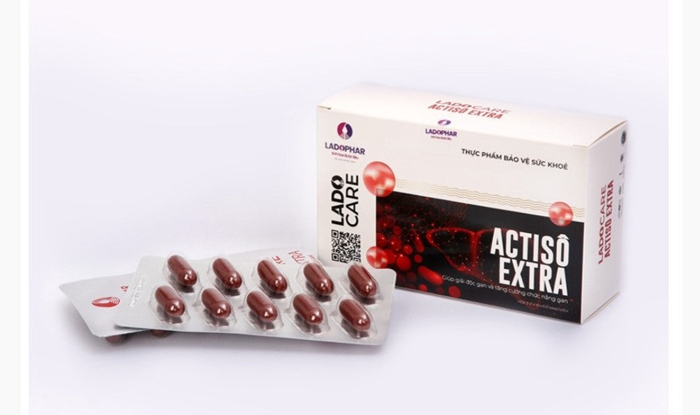 Viên uống thải độc gan Lado Care Atiso Extra