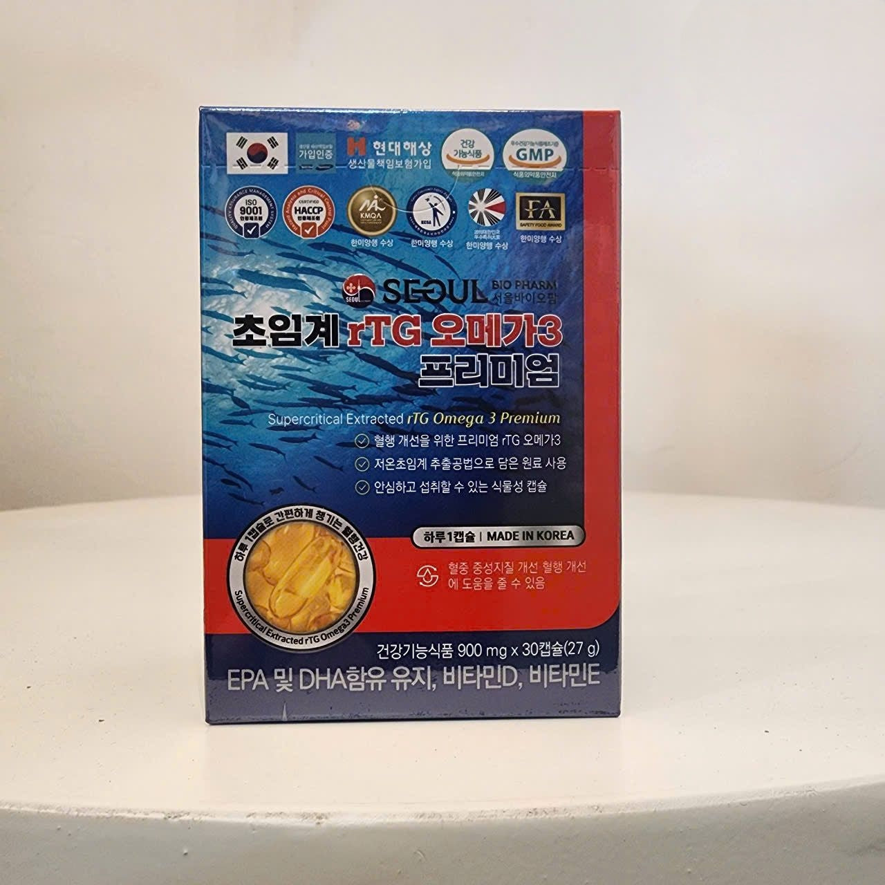 Viên Bổ Sung Omega-3 Seoul Bio Pharma Hàn Quốc