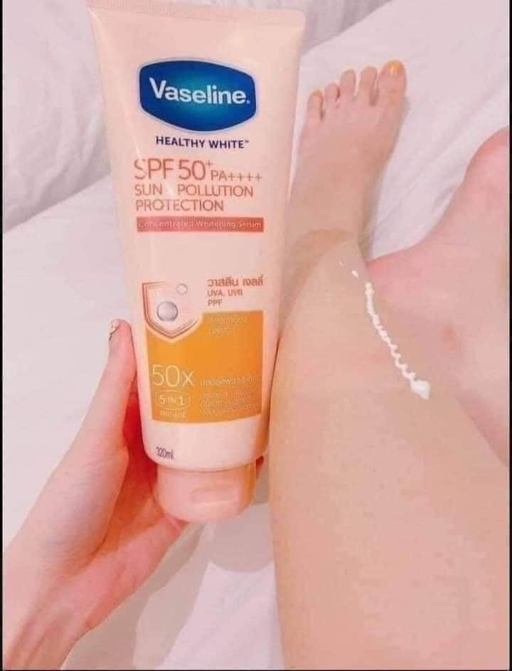 Dưỡng thể chống nắng Vaseline Healthy White 50x