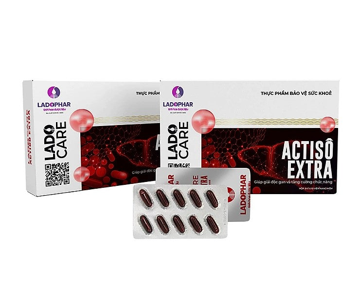 Viên uống thải độc gan Lado Care Atiso Extra