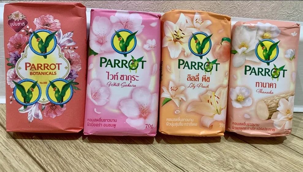 Set 6 Xà phòng con vẹt Parrot Thái Lan