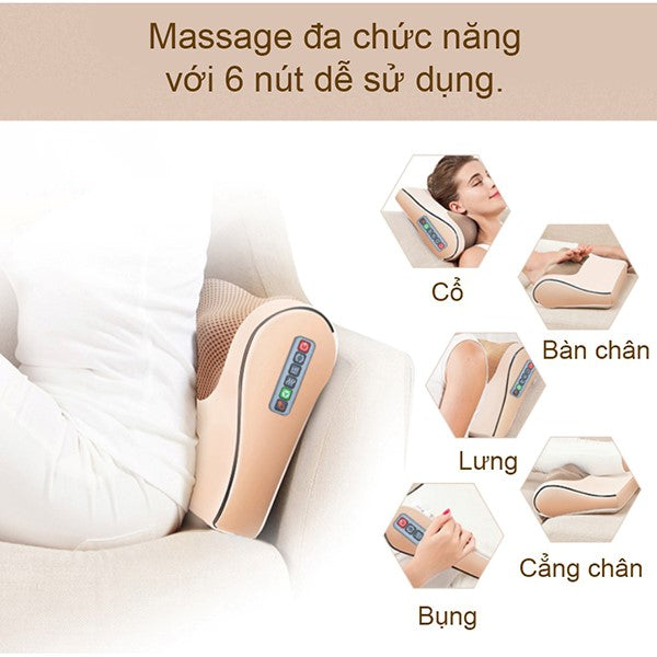 Gối Massage Hồng Ngoại Okato