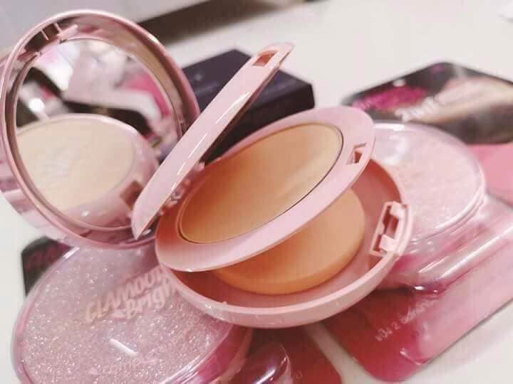 Phấn Phủ ARON Glamour Bright 2in1