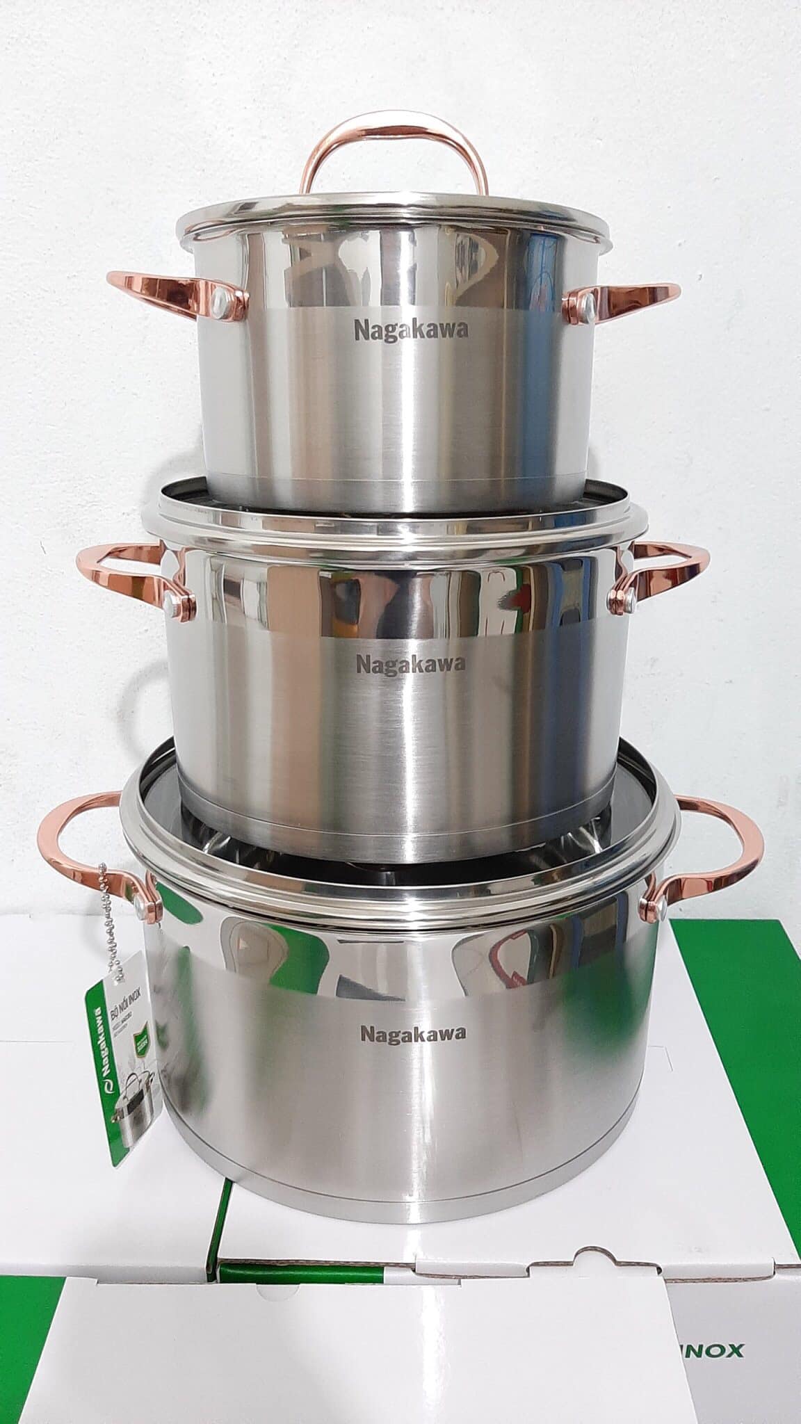 Bộ nồi tay vàng Nagakawa