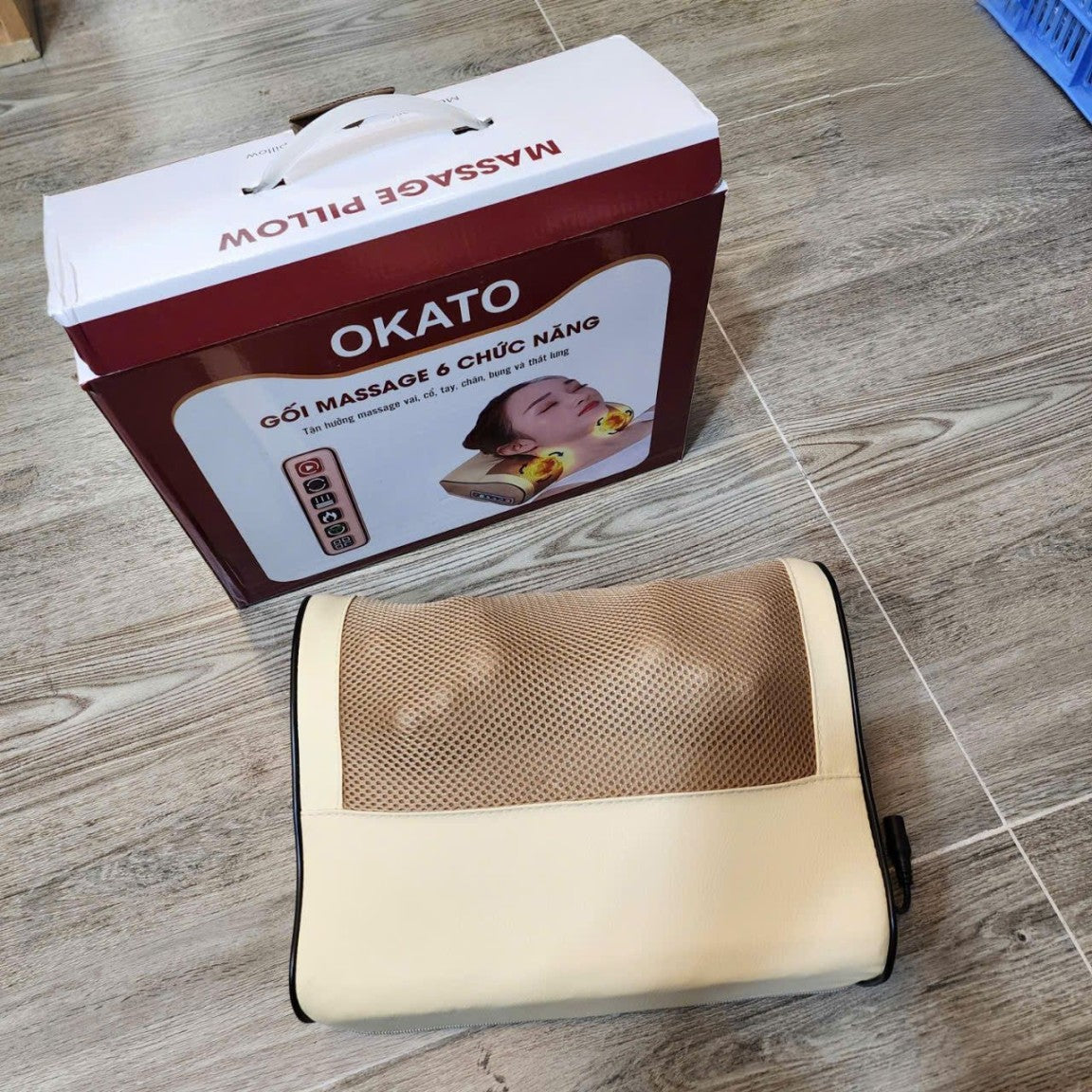 Gối Massage Hồng Ngoại Okato