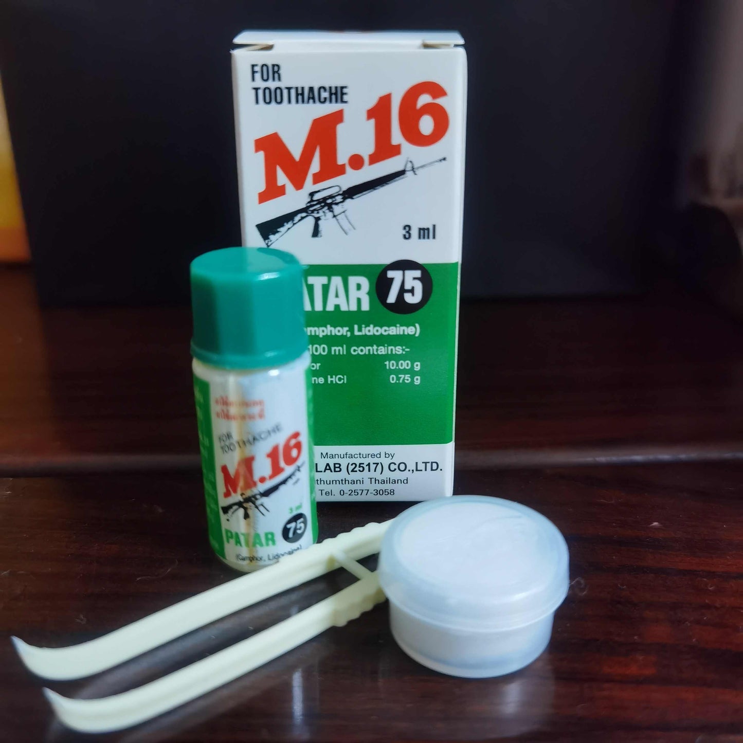 Trị đau nhức răng M-16 Patar 75