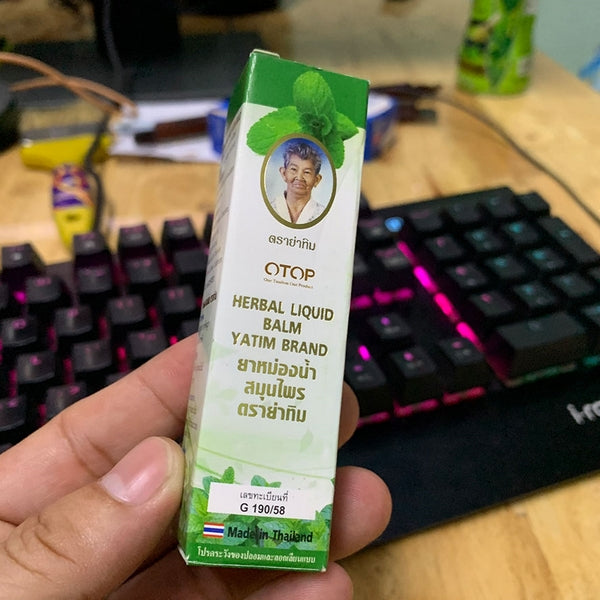 Dầu gió thảo dược 16 vị OTOP Herbal Liquid Balm Yatim Brand