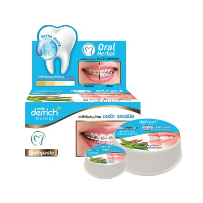 Kem đánh răng thảo dược Derrich Oral Herbal xanh dương