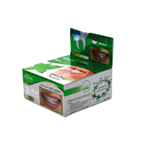 Kem đánh răng Derrich Oral Herbal xanh lá