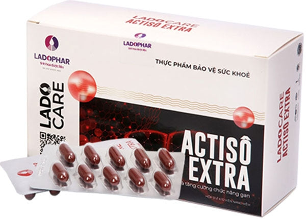 Viên uống thải độc gan Lado Care Atiso Extra