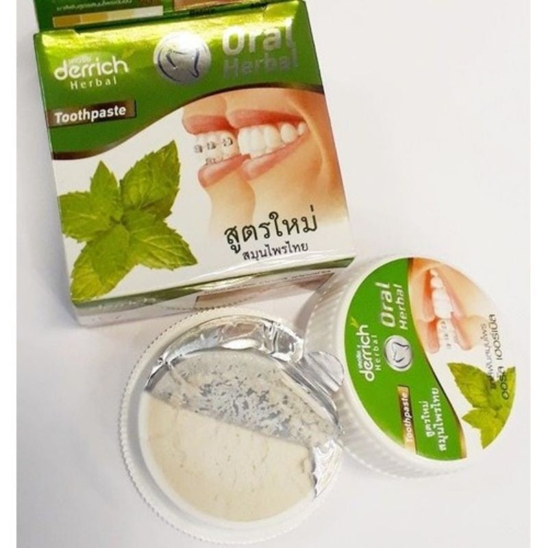 Kem đánh răng Derrich Oral Herbal xanh lá