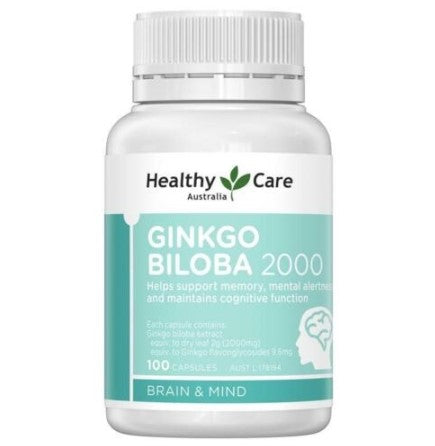 Viên uống bổ não Healthy Care Ginkgo Biloba