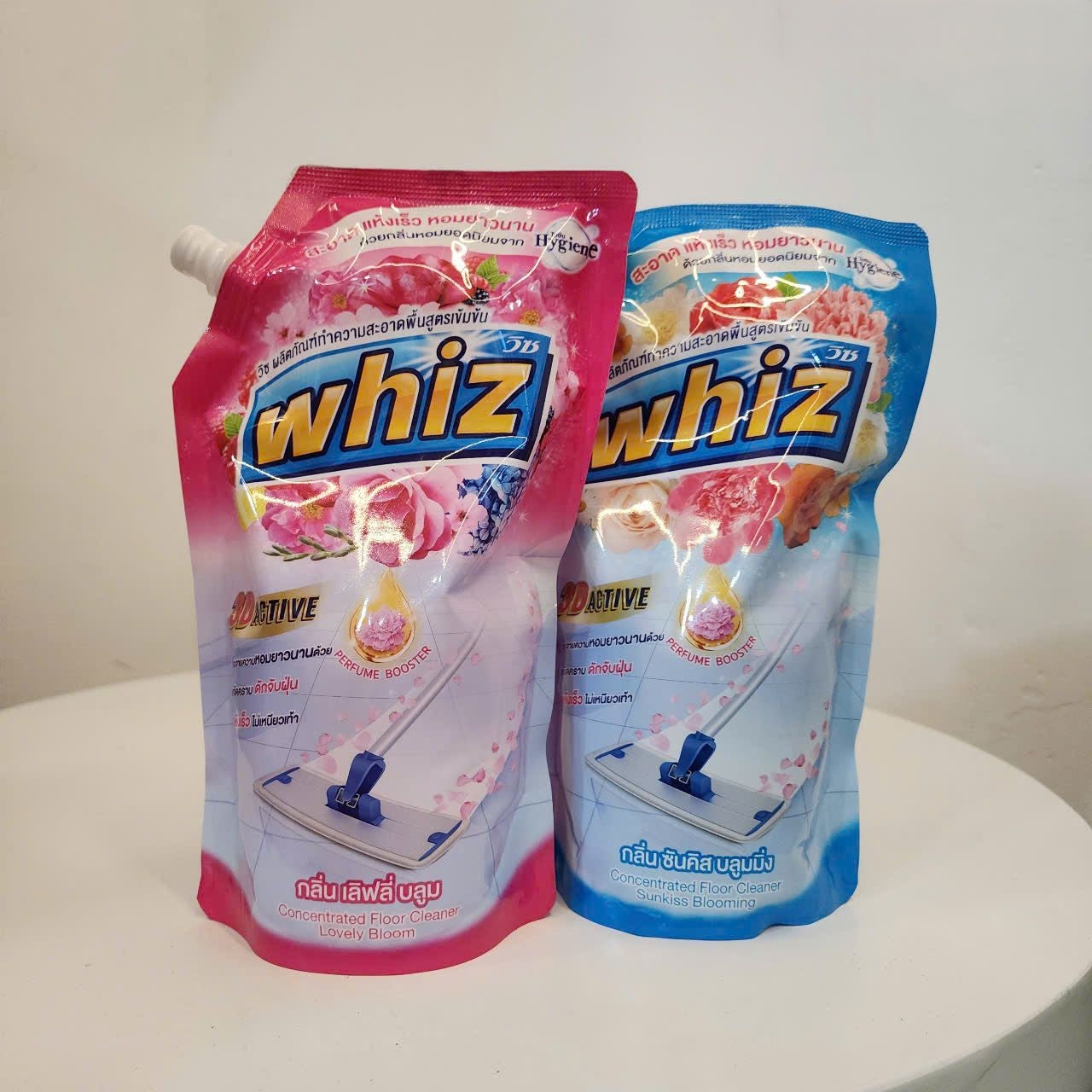 Nước lau sàn hương hoa Whiz 3D Active Thái Lan
