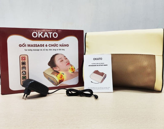 Gối Massage Hồng Ngoại Okato