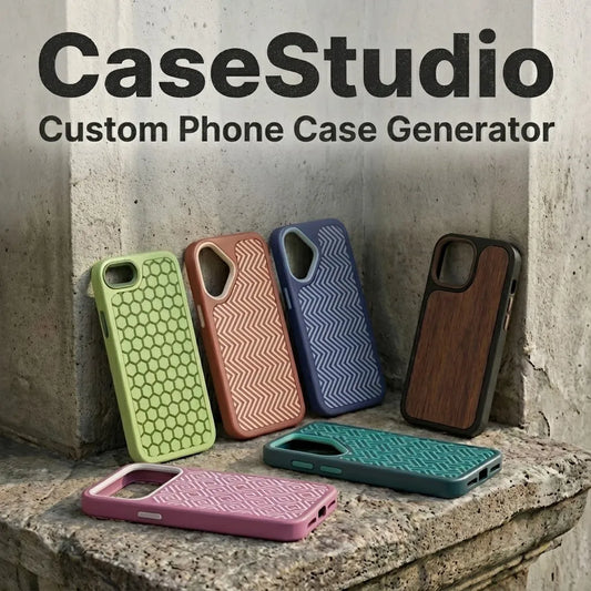 Mẫu ốp lưng điện thoại CaseStudio với họa tiết tùy chỉnh