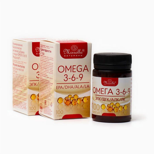 Viên uống Omega 3-6-9 Mirrolla của Nga