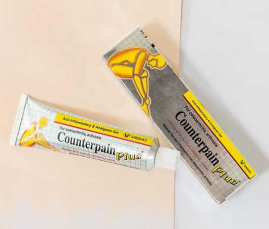 Dầu xoa bóp giảm đau Counterpain Plus màu vàng