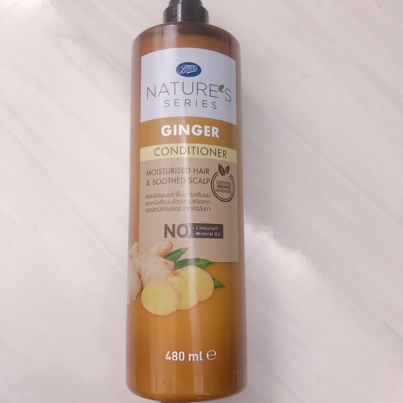 Dầu xả gừng Boots Nature's Series Ginger