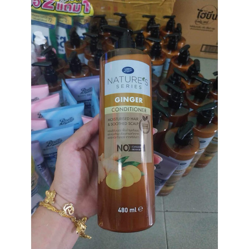 Dầu xả gừng Boots Nature's Series Ginger